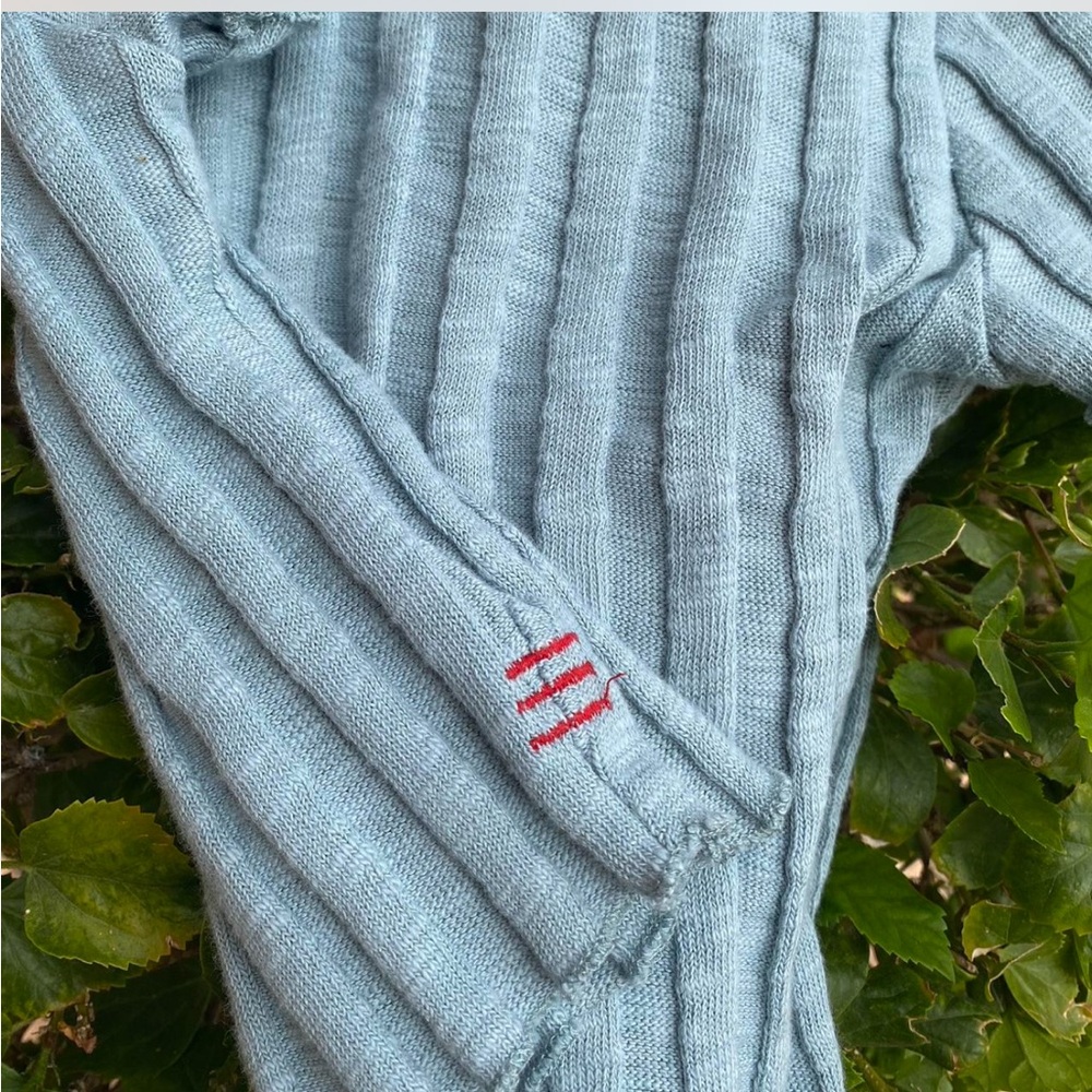 BDG Ribbed Crop Button Top - Picture 3 of 5